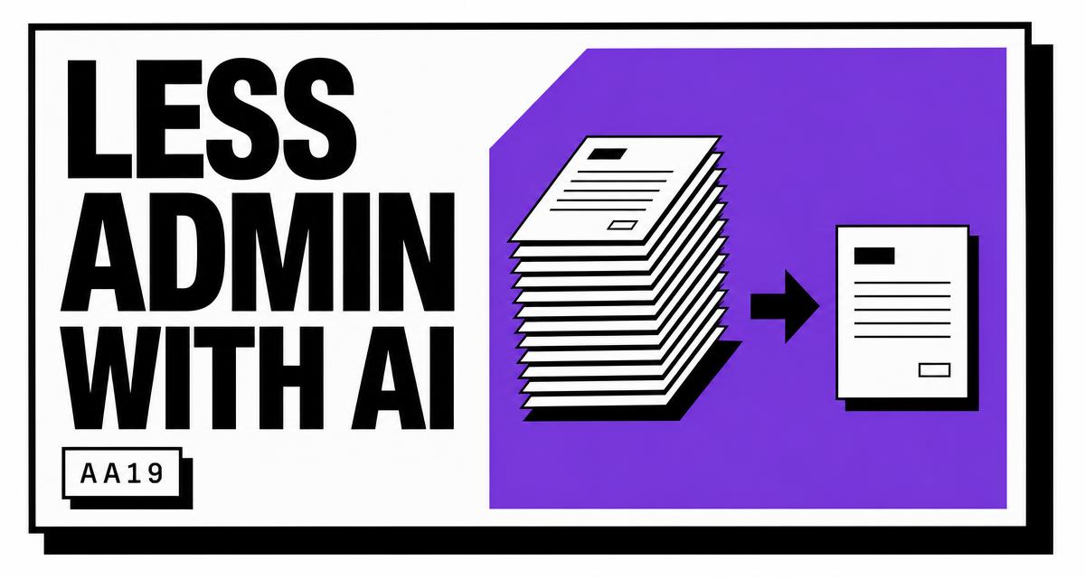 AA19 back office automation generating invoices and job documents for a local service company