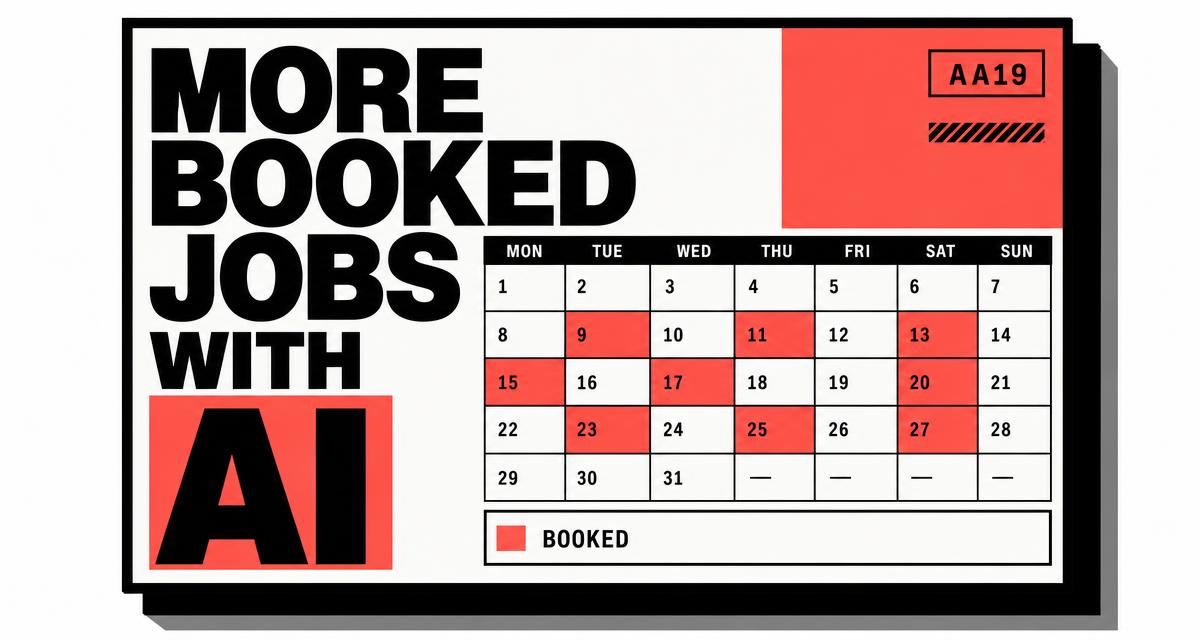 AA19 booking system placing a confirmed job into live crew capacity for a home service company