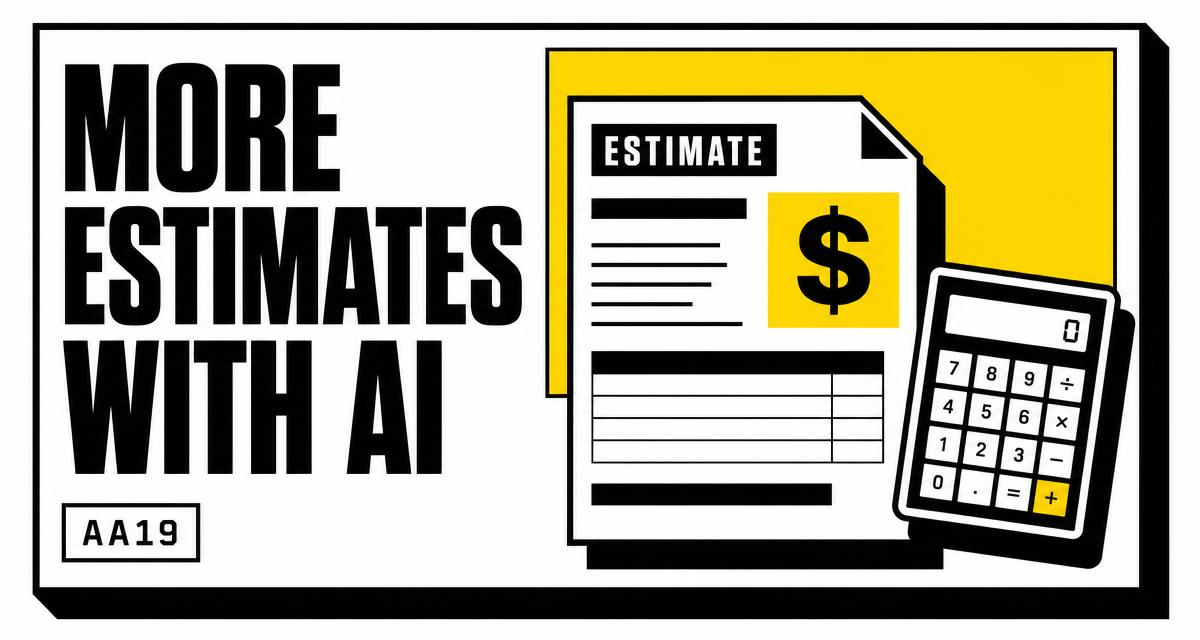 AA19 AI estimating system producing a priced contractor estimate from an inbound request